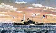 James Bard Fanny, steam tug built 1863 oil painting